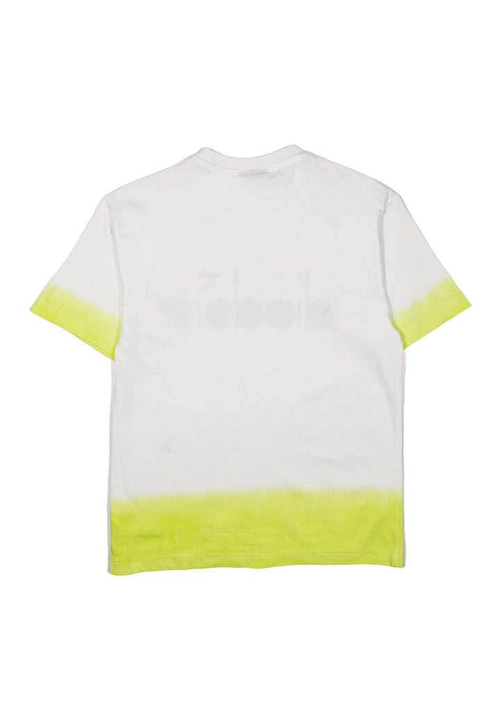 T-shirt blanc et vert pour fille