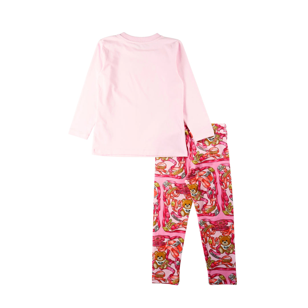 Ensemble sweat-shirt rose pour fille