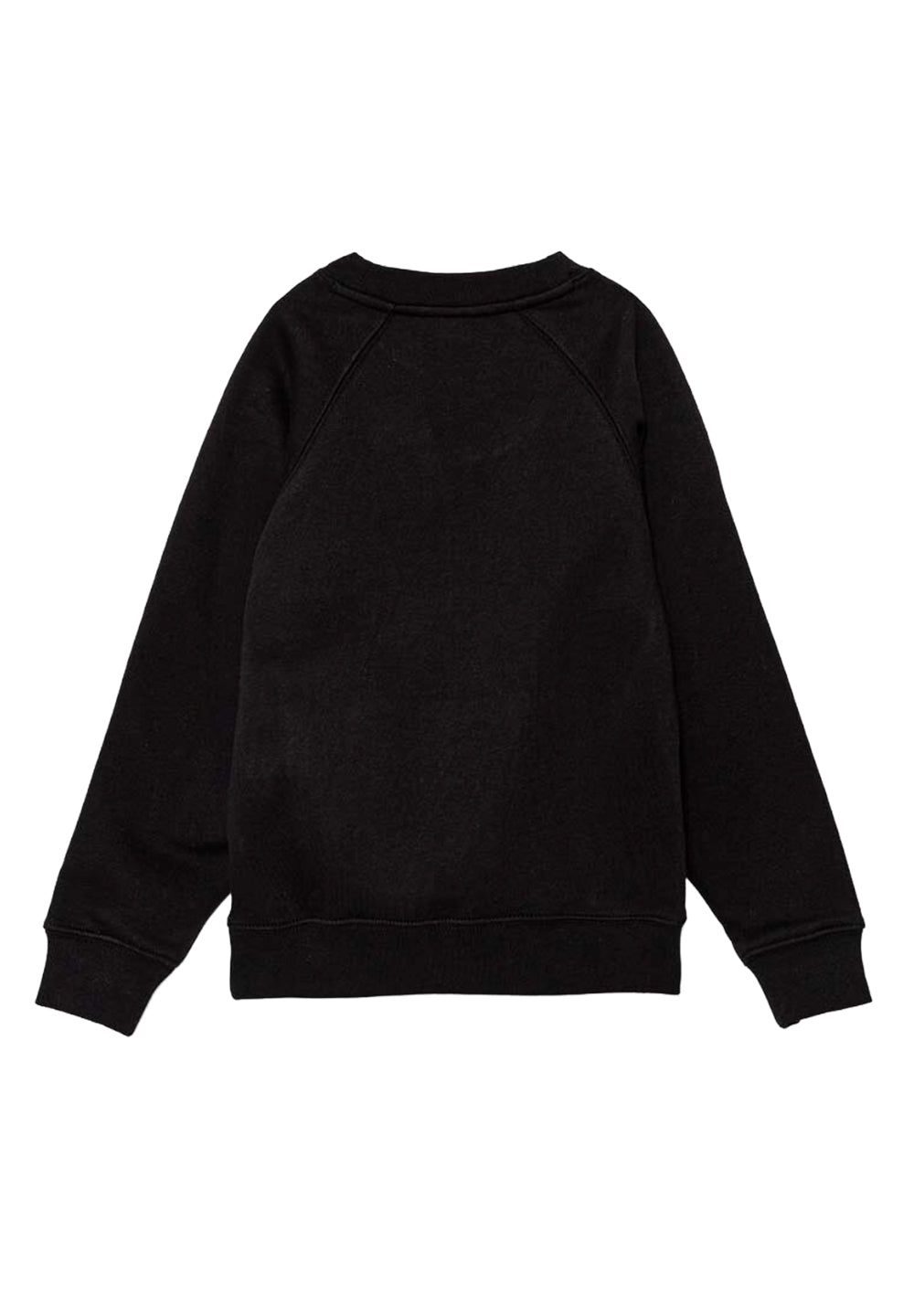 Sudadera de cuello redondo negra para niño