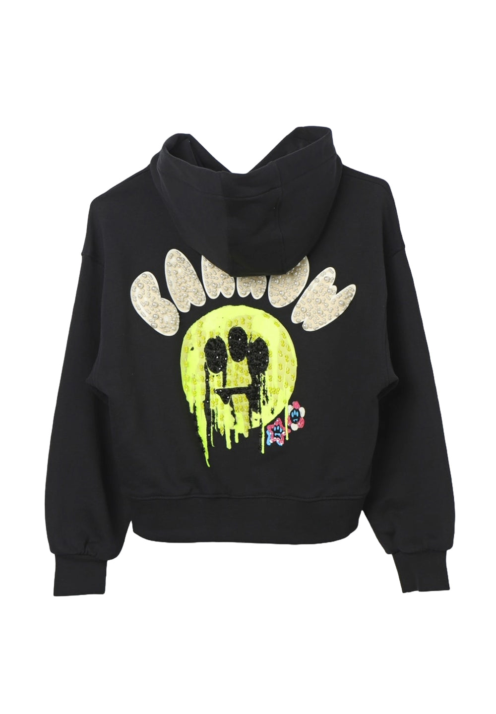 Schwarzes Kapuzensweatshirt für Mädchen
