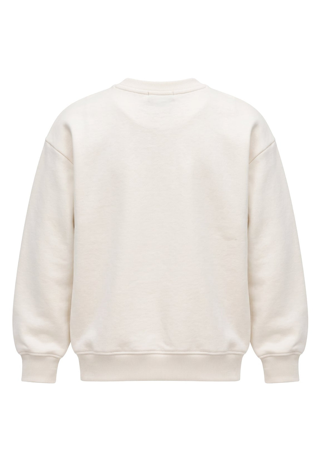 Felpa girocollo crema unisex