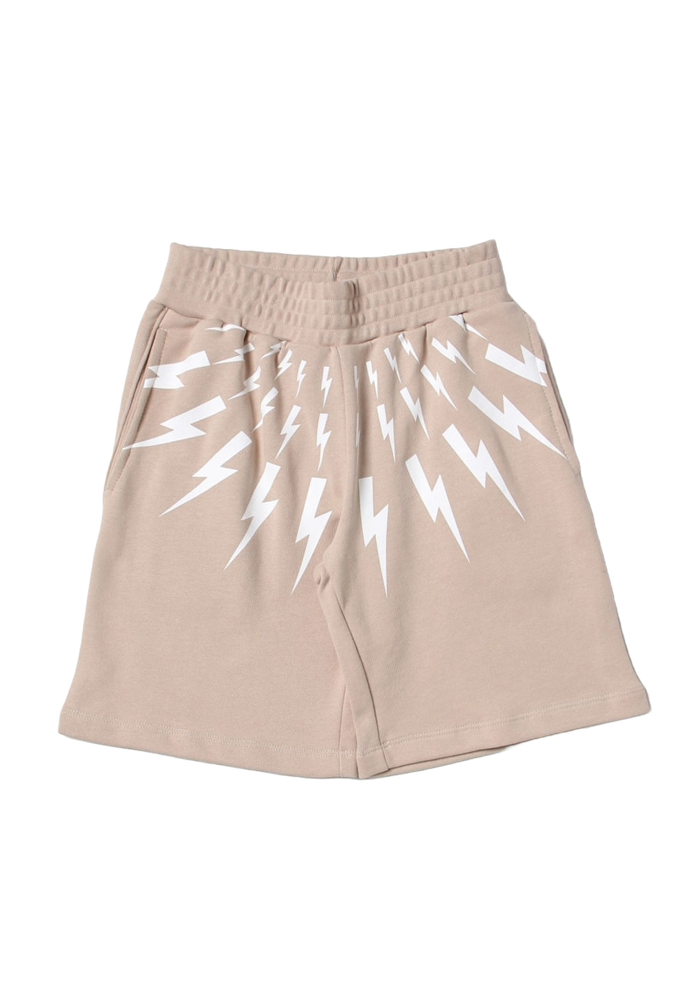 Bermuda felpa beige per bambino - Primamoda kids