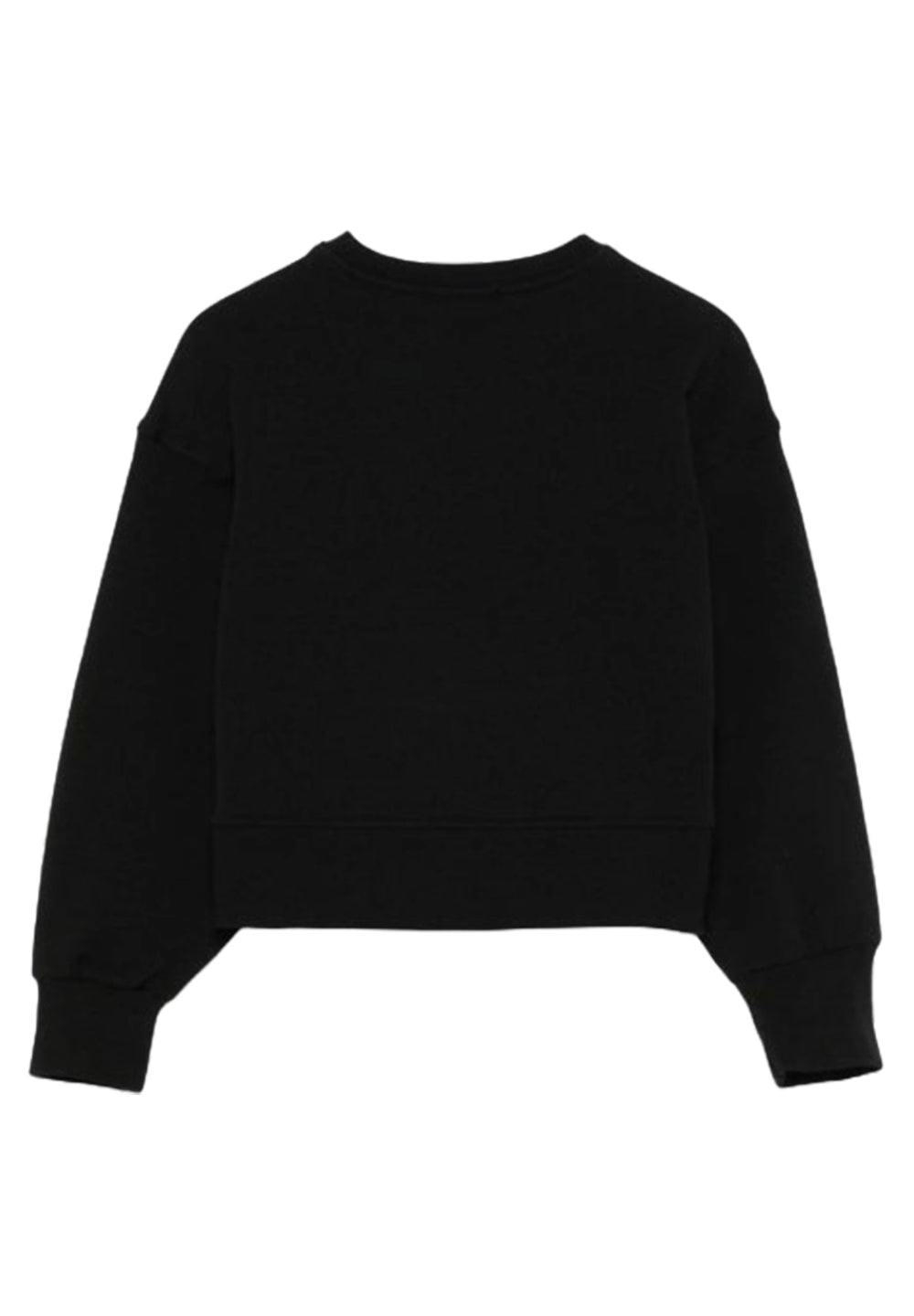 Black crew neck sweatshirt for girls