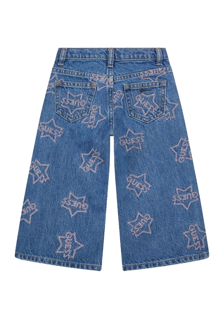 Denim blue jeans for girls
