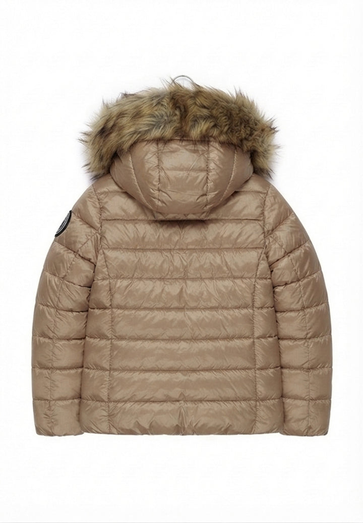 Chaqueta beige para niña