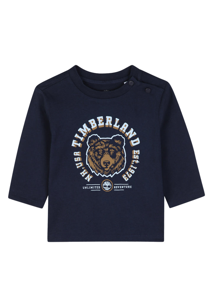 Marineblaues T-Shirt für Neugeborene