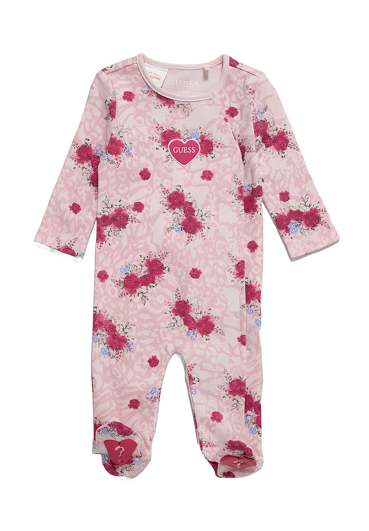Barboteuse rose pour bébé fille