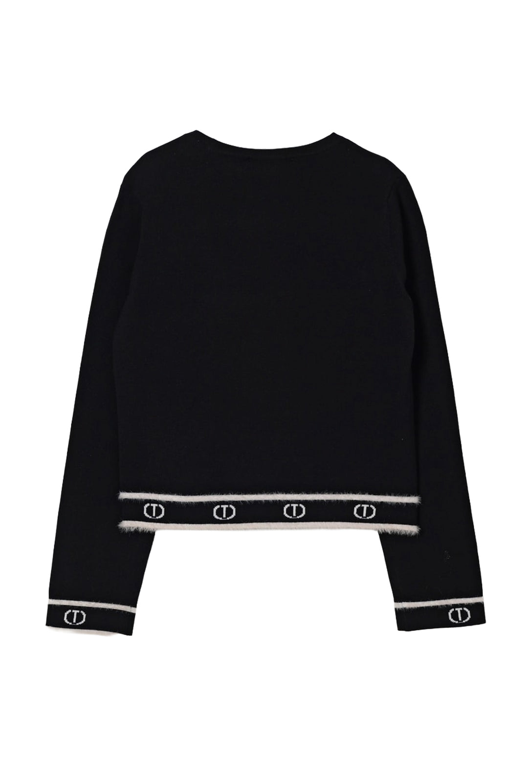 Schwarzer Pullover für Mädchen