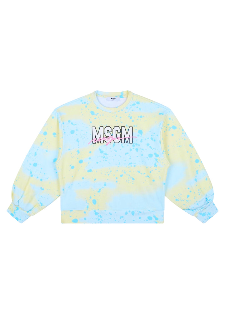 Multicolor crewneck sweatshirt for girls