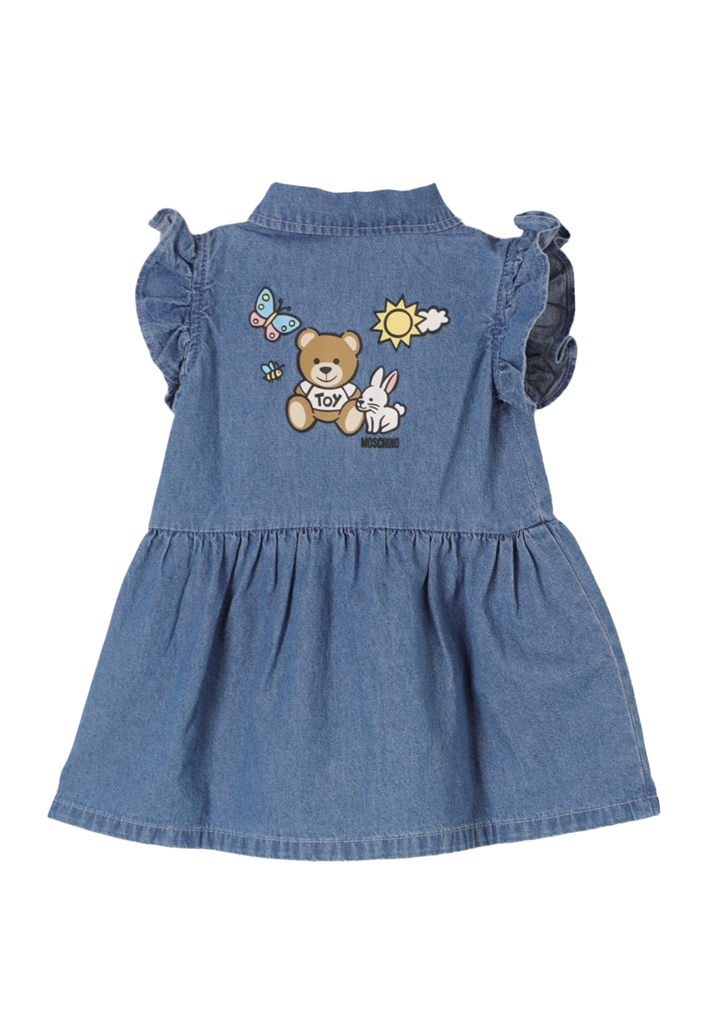 Denim blue dress for baby girl