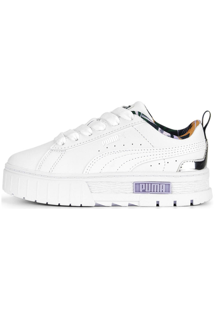 Chaussures blanches et violettes pour filles