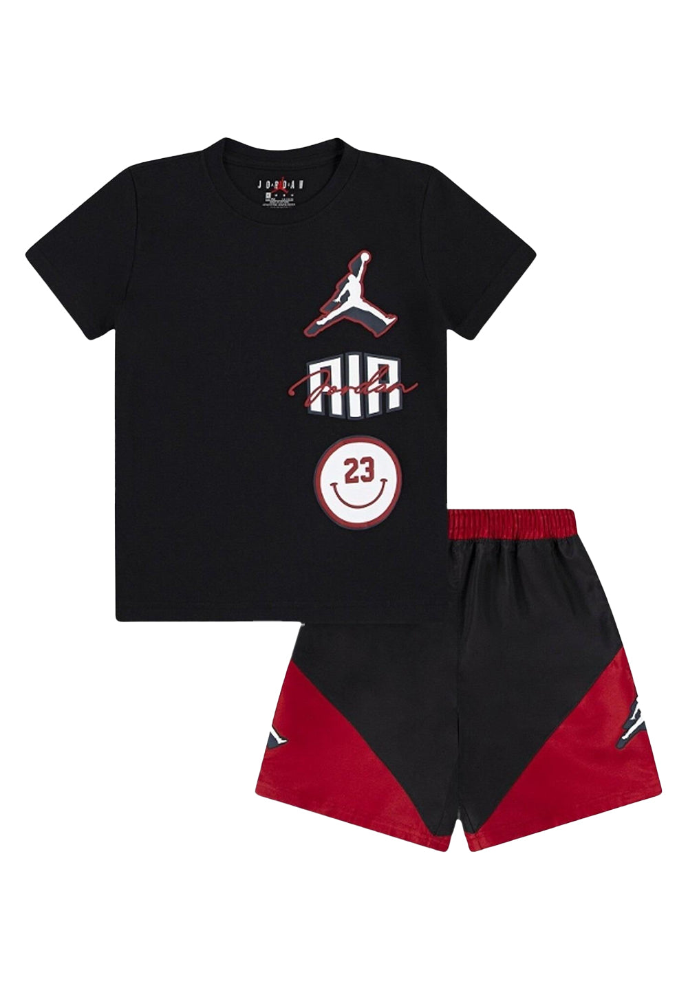 Conjunto negro y rojo para niño