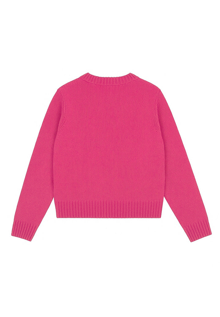 Suéter rosa para niña