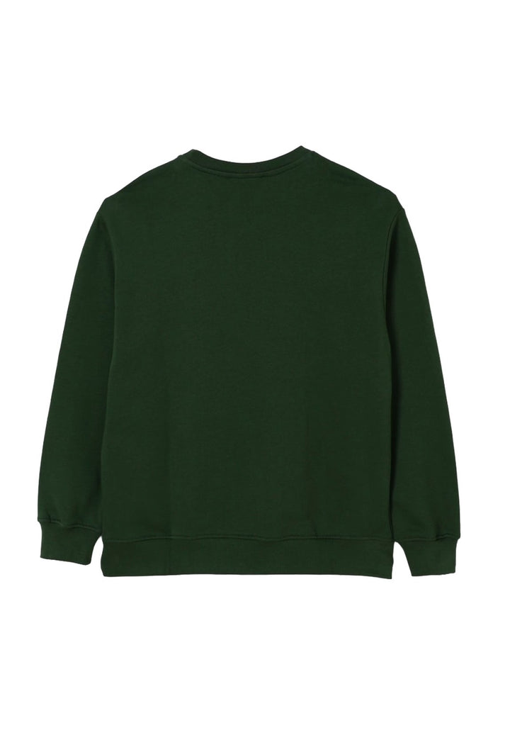Unisex-Sweatshirt mit Rundhalsausschnitt in Grün
