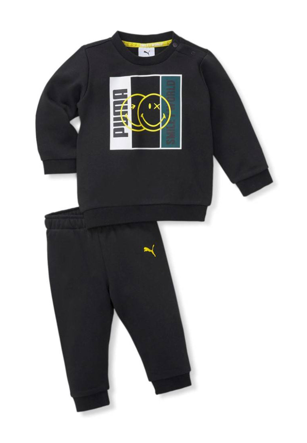 Conjunto de sudadera negro para bebé