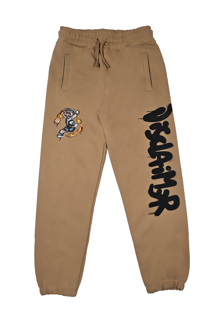 Pantalón de chándal marrón para niño