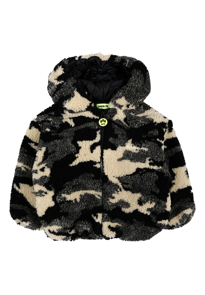 Schwarze Teddy-Jacke für Neugeborene