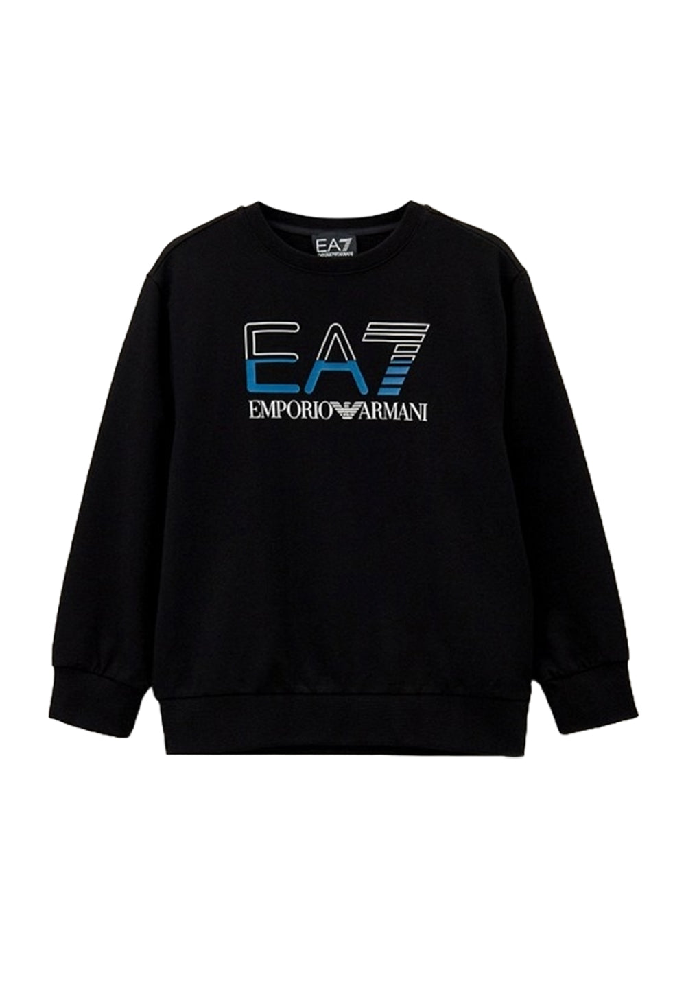 Sweat-shirt noir à col rond pour enfant