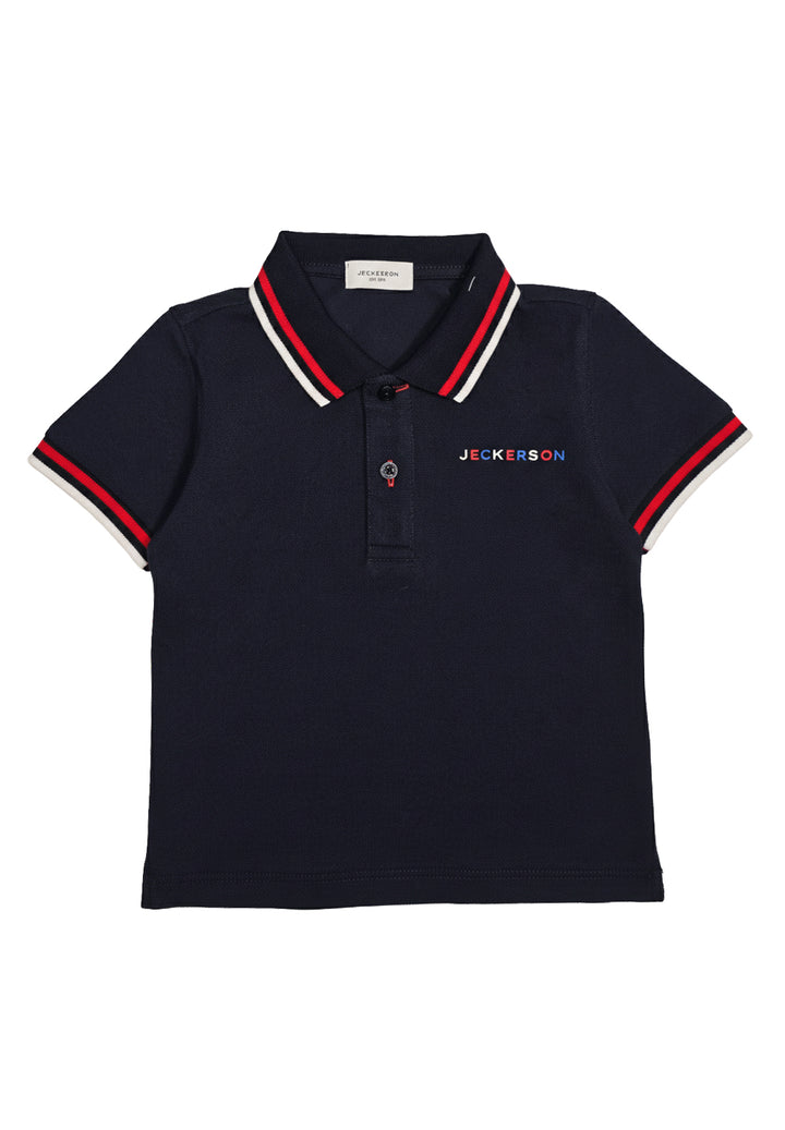 Blaues Poloshirt für Neugeborene