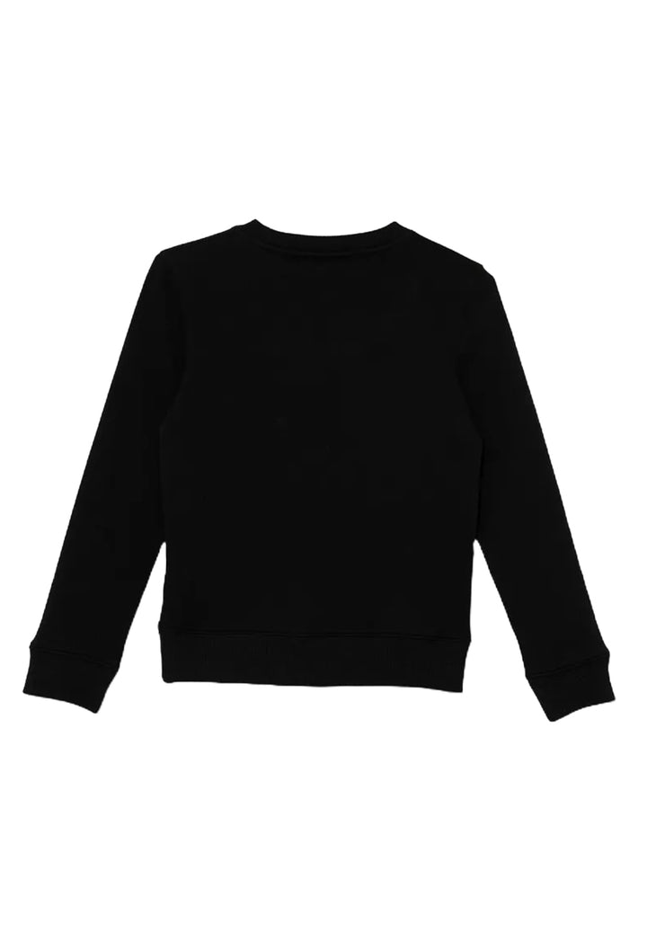 Sweat-shirt noir à col rond pour enfant