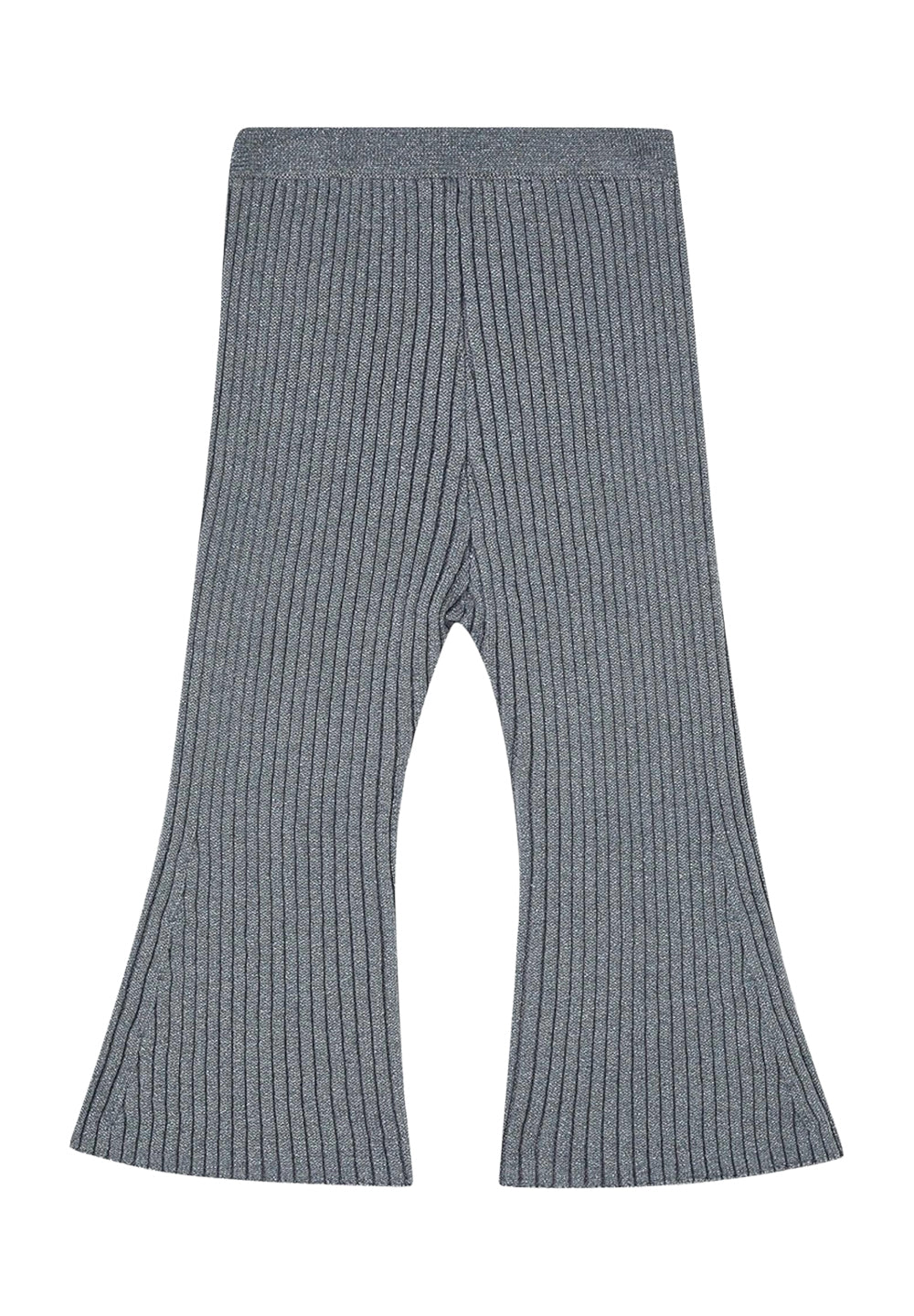 Grey knitted trousers for baby girl