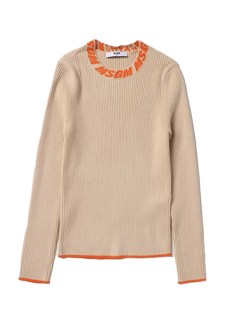 Pull marron pour fille