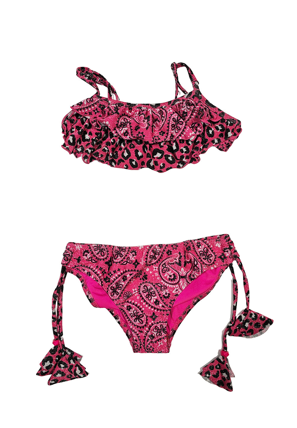 Costume bikini fuxia per bambina - Primamoda kids