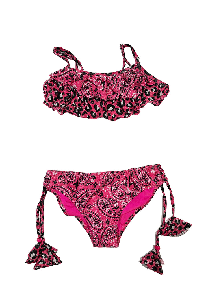 Costume bikini fuxia per bambina - Primamoda kids