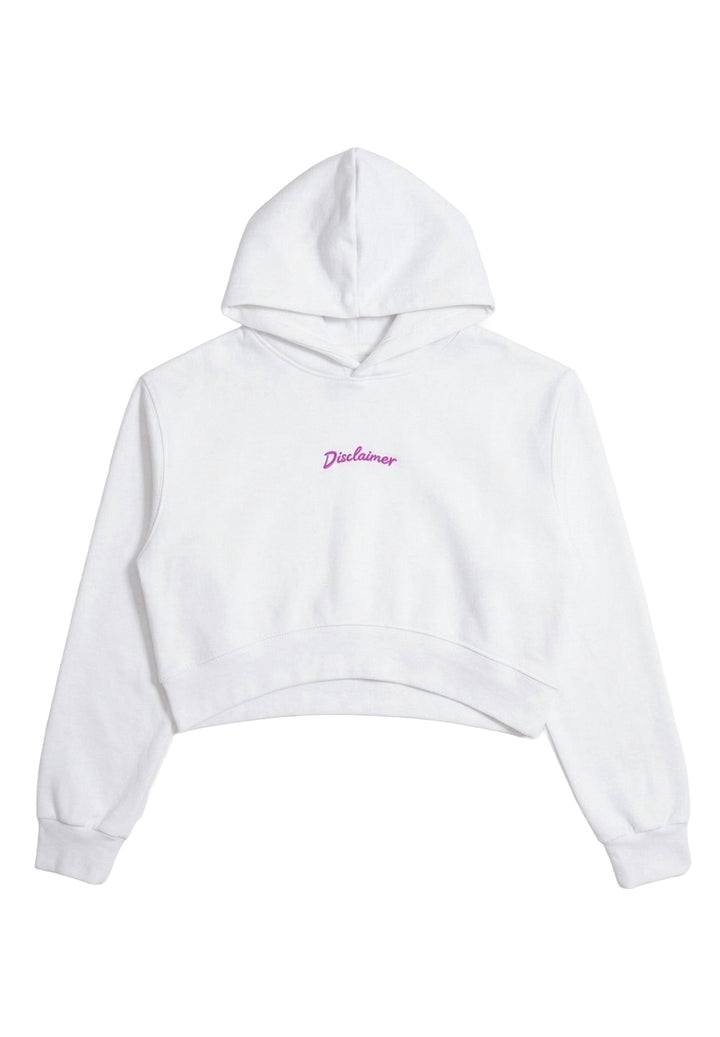 White hooded sweatshirt for girls