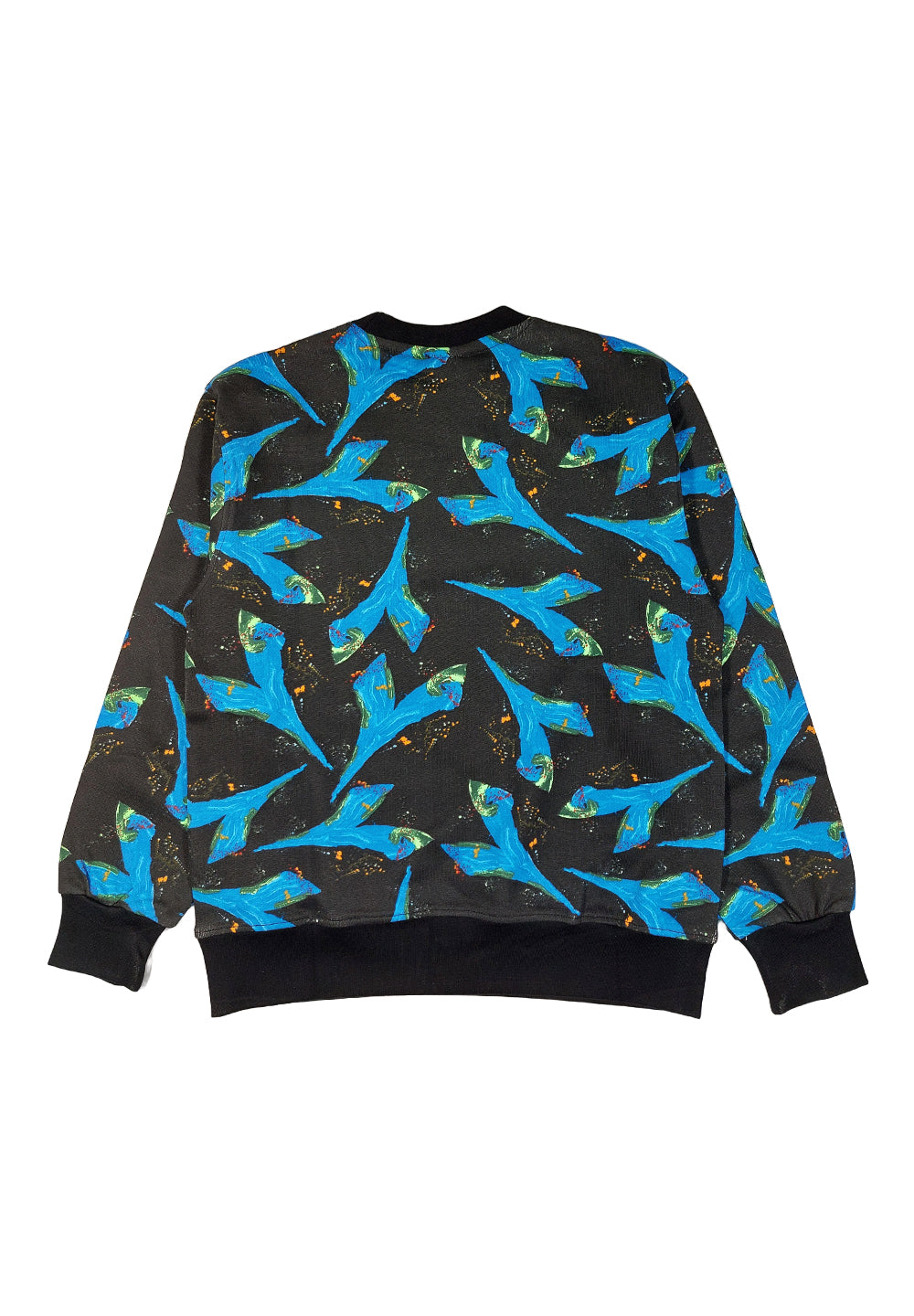 Schwarzes Sweatshirt mit Rundhalsausschnitt für Jungen