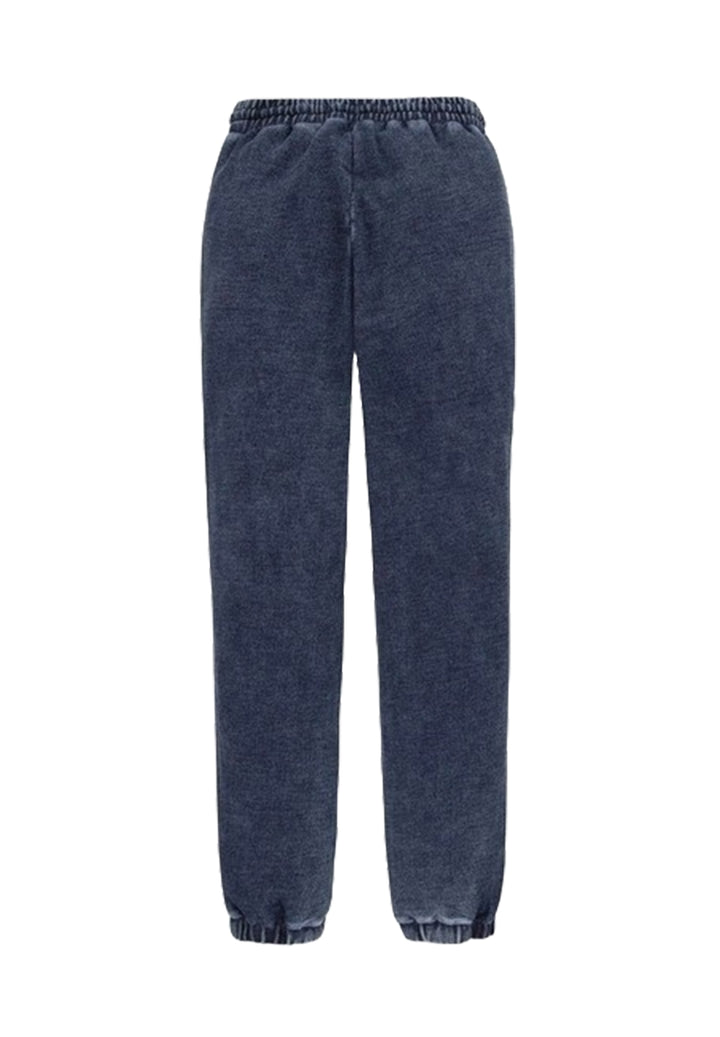 Pantalón de felpa azul denim para niño