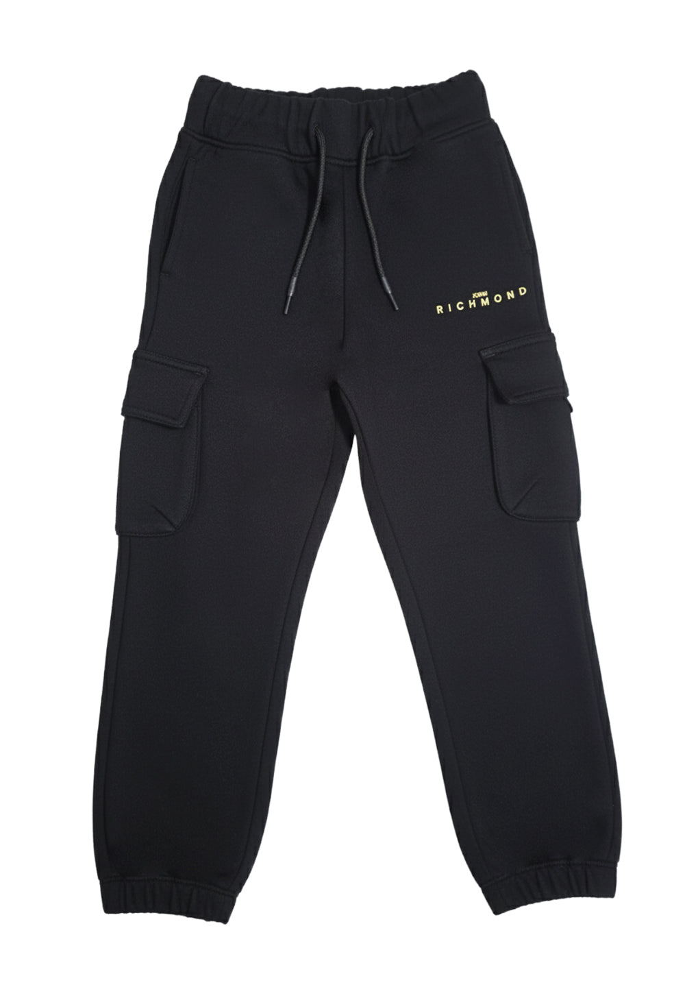 Black fleece sweatpants for boys