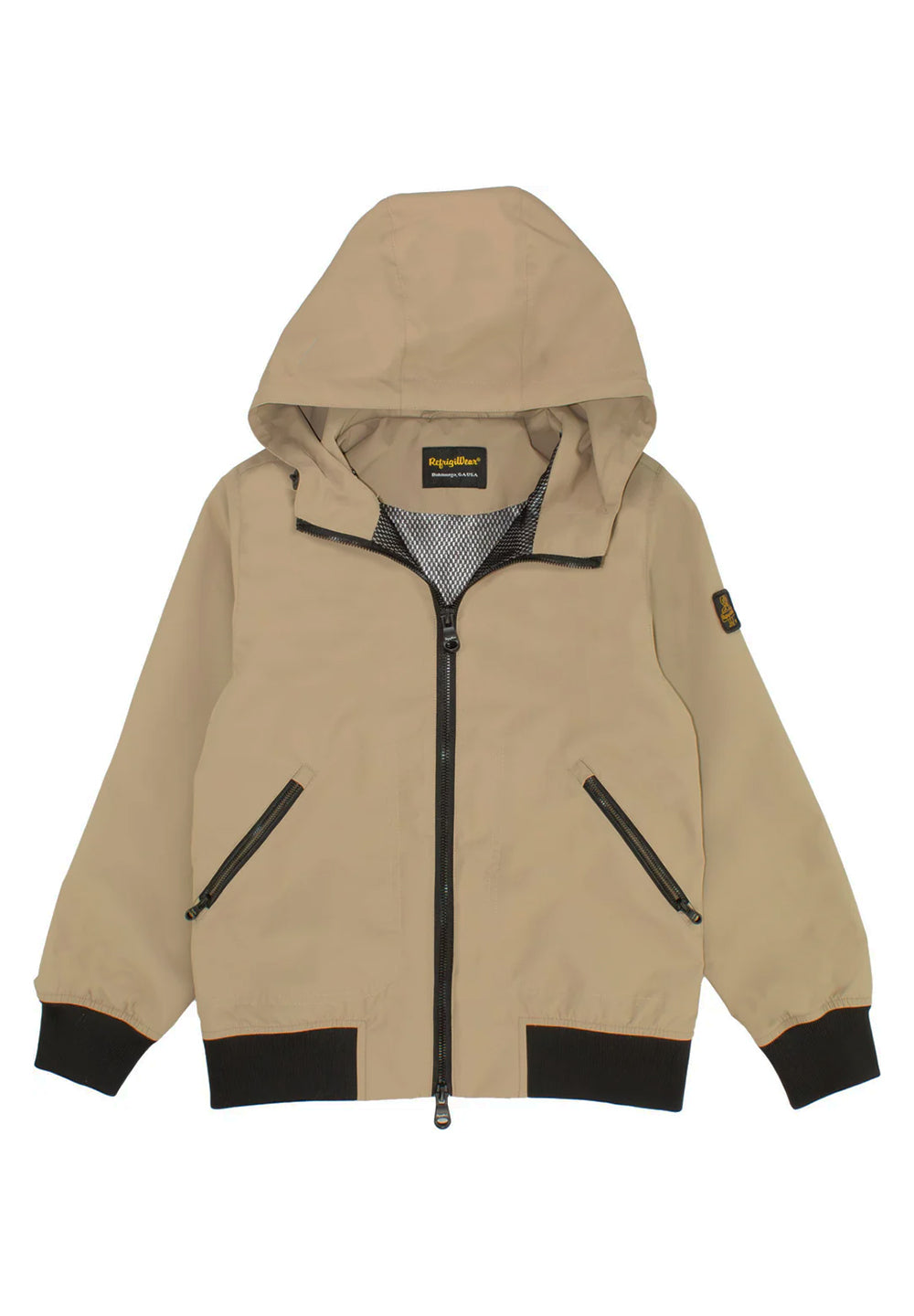 Sand-colored jacket for boy