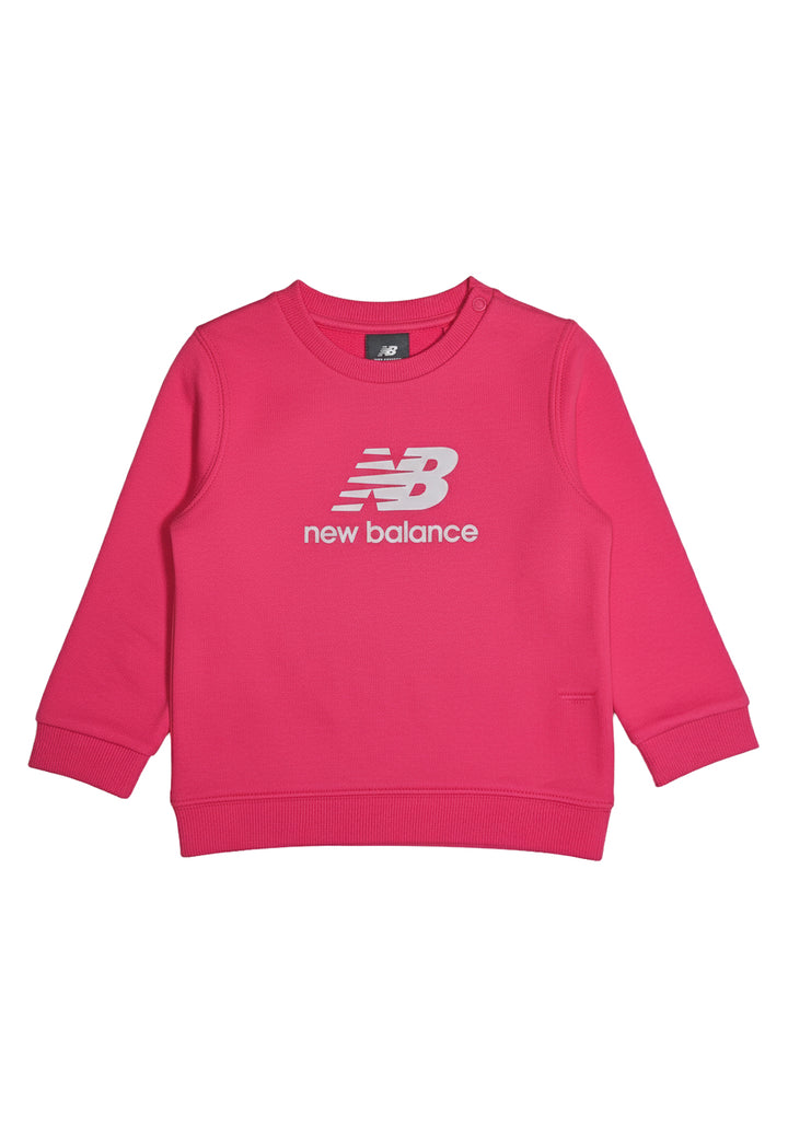 Fuchsiafarbenes Sweatshirt mit Rundhalsausschnitt für Babys