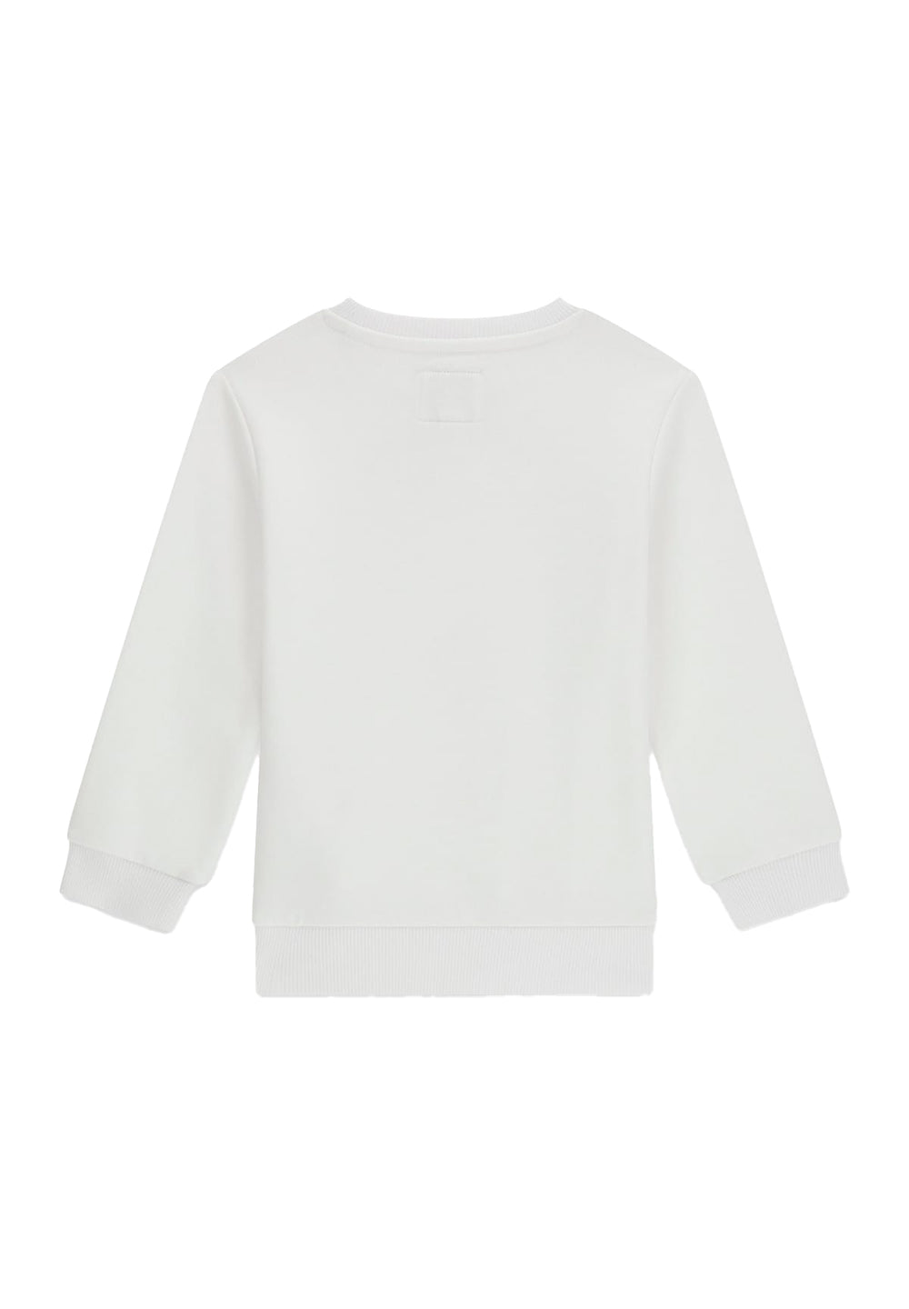 Weißes Sweatshirt mit Rundhalsausschnitt für Jungen