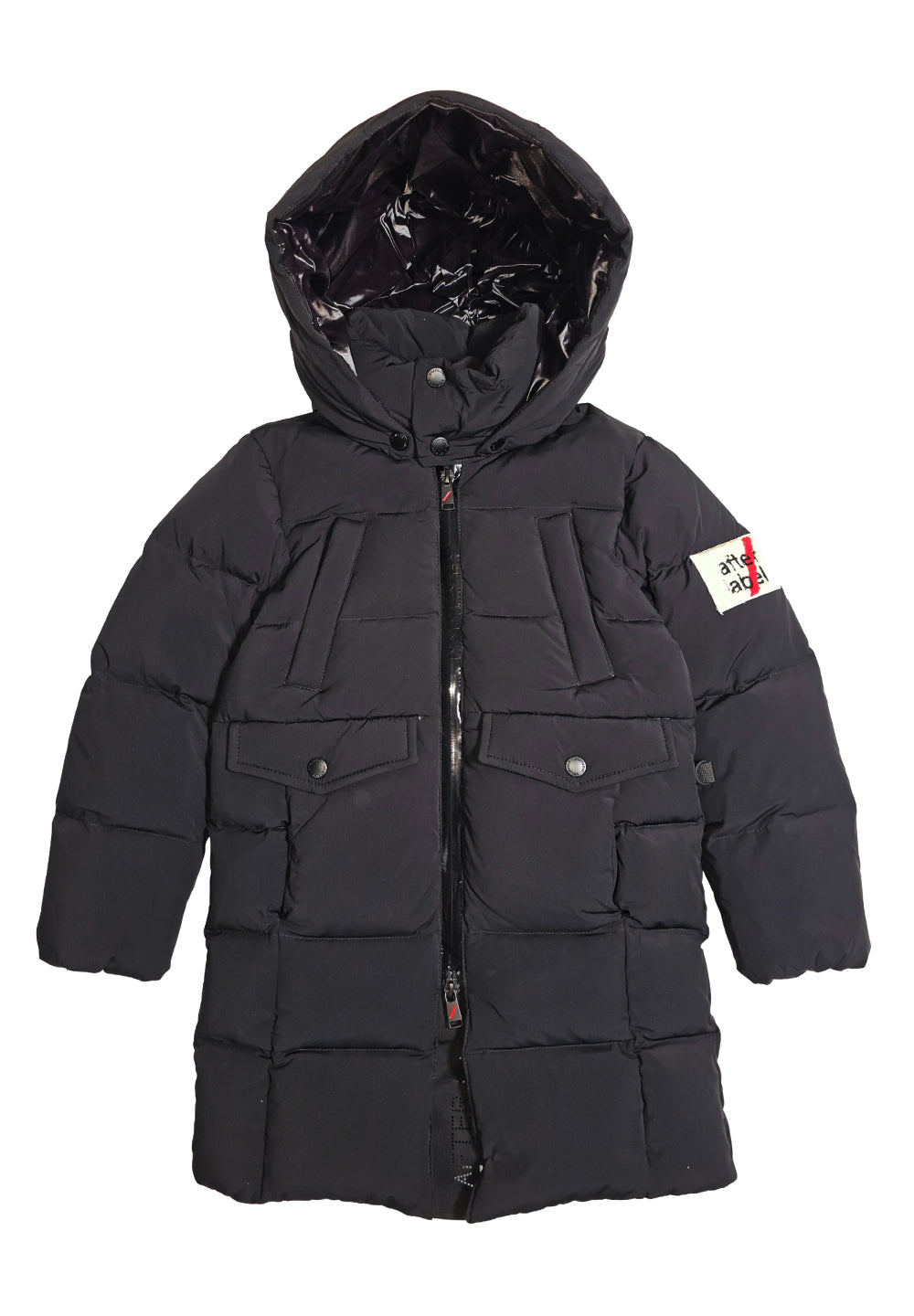 Chaqueta de plumón negra para niña