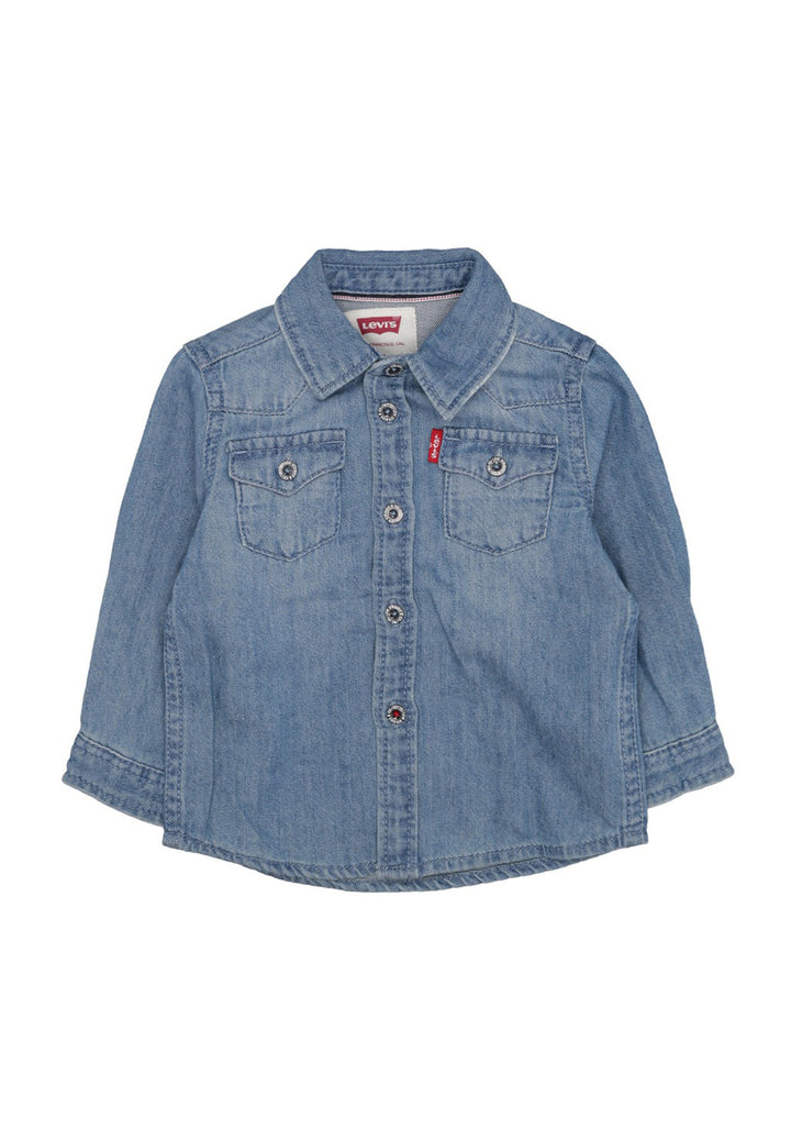 Denim blue shirt for baby