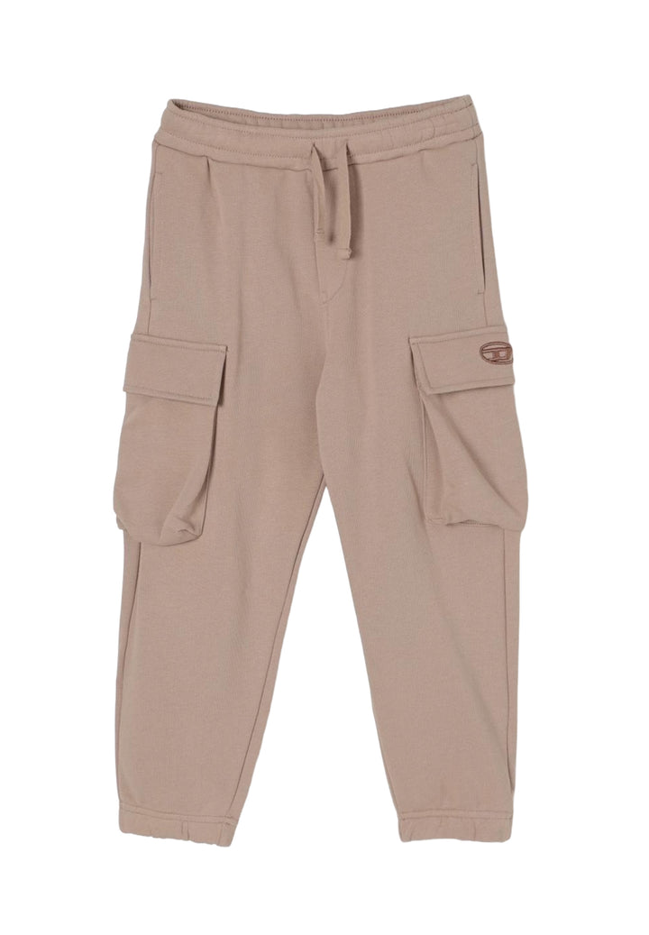 Beige sweatpants for boys