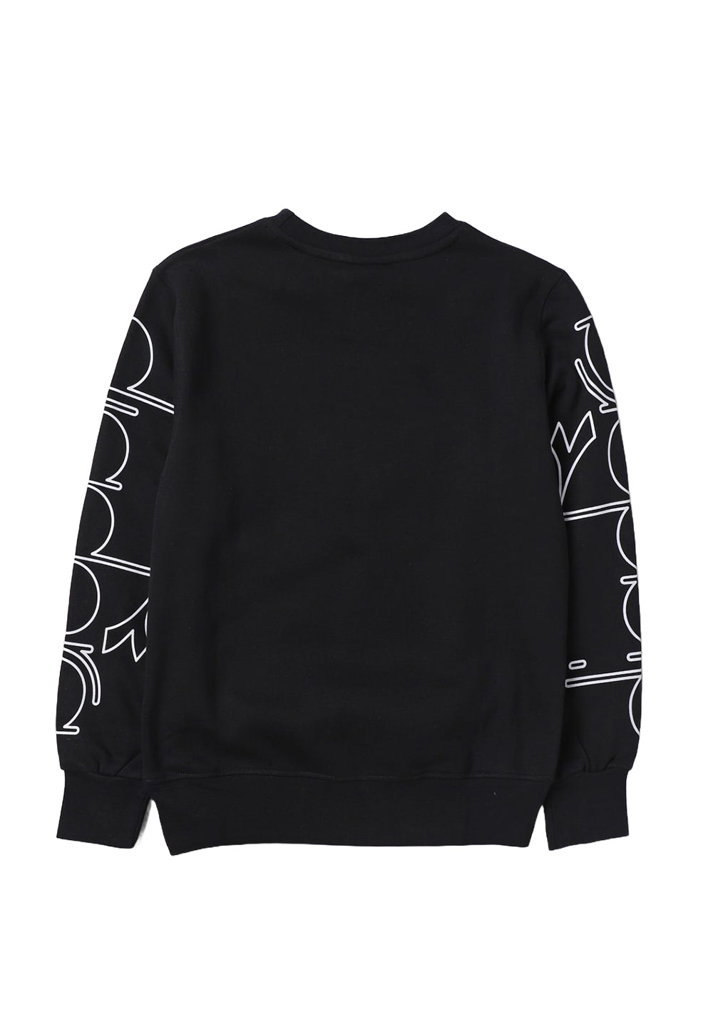 Sweat-shirt noir à col rond pour enfant