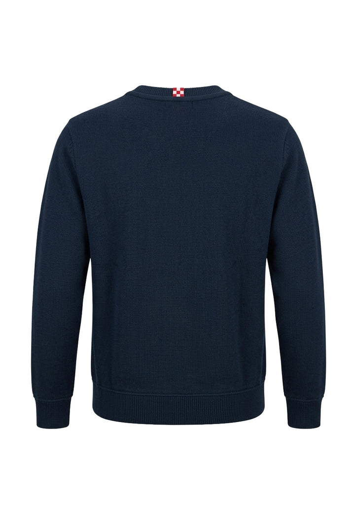 Dunkelblaues Sweatshirt mit Rundhalsausschnitt für Kinder