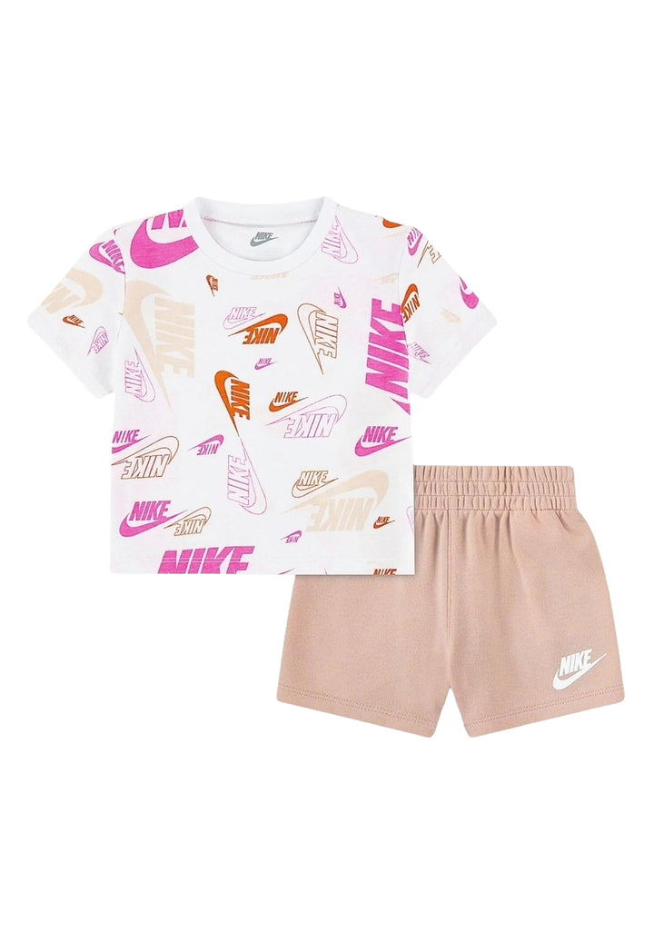Conjunto blanco y rosa para niña