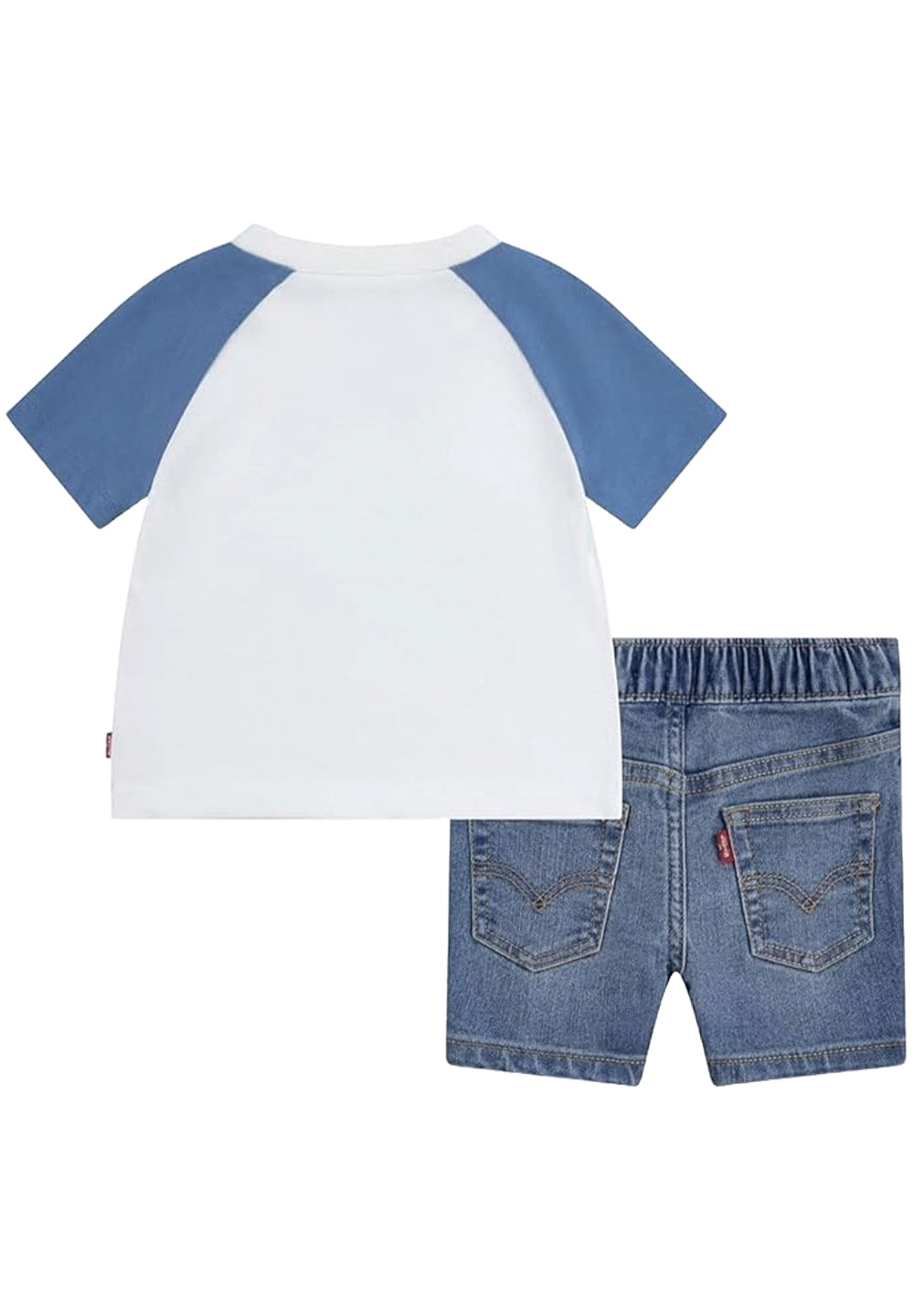 White and blue outfit for baby boy