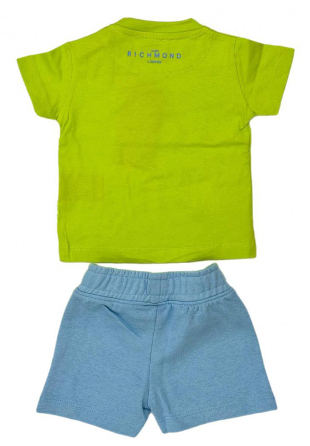 Conjunto color lima y celeste para niño