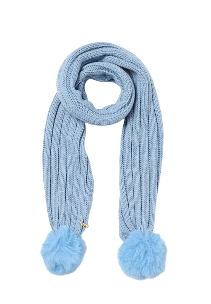 Light blue scarf for a baby girl