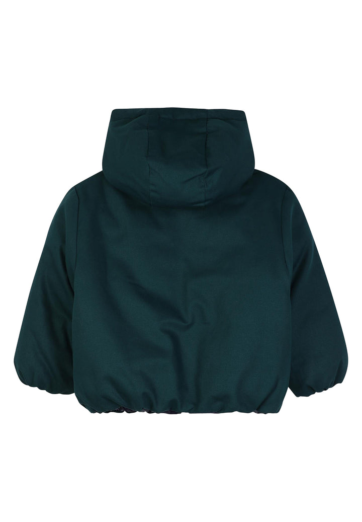 Reversible green and blue jacket for boys