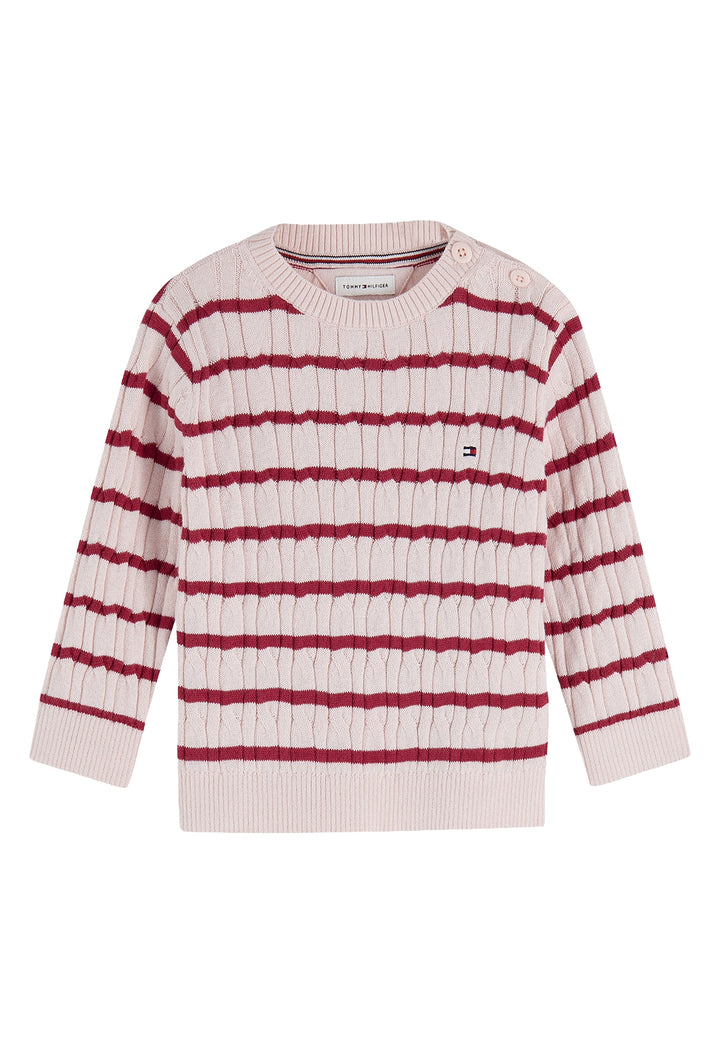 Rosa Baby-Pullover