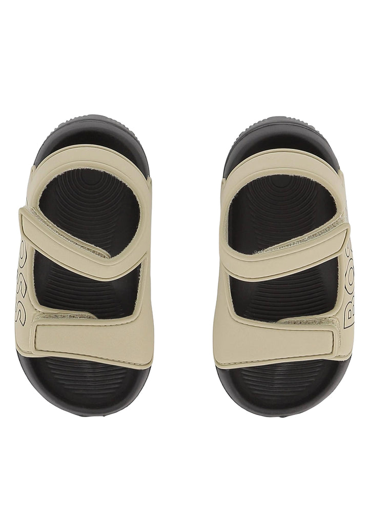 Beige sandals for newborn