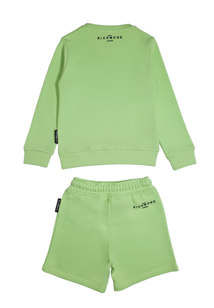 Grünes Sweatshirt-Set für Neugeborene