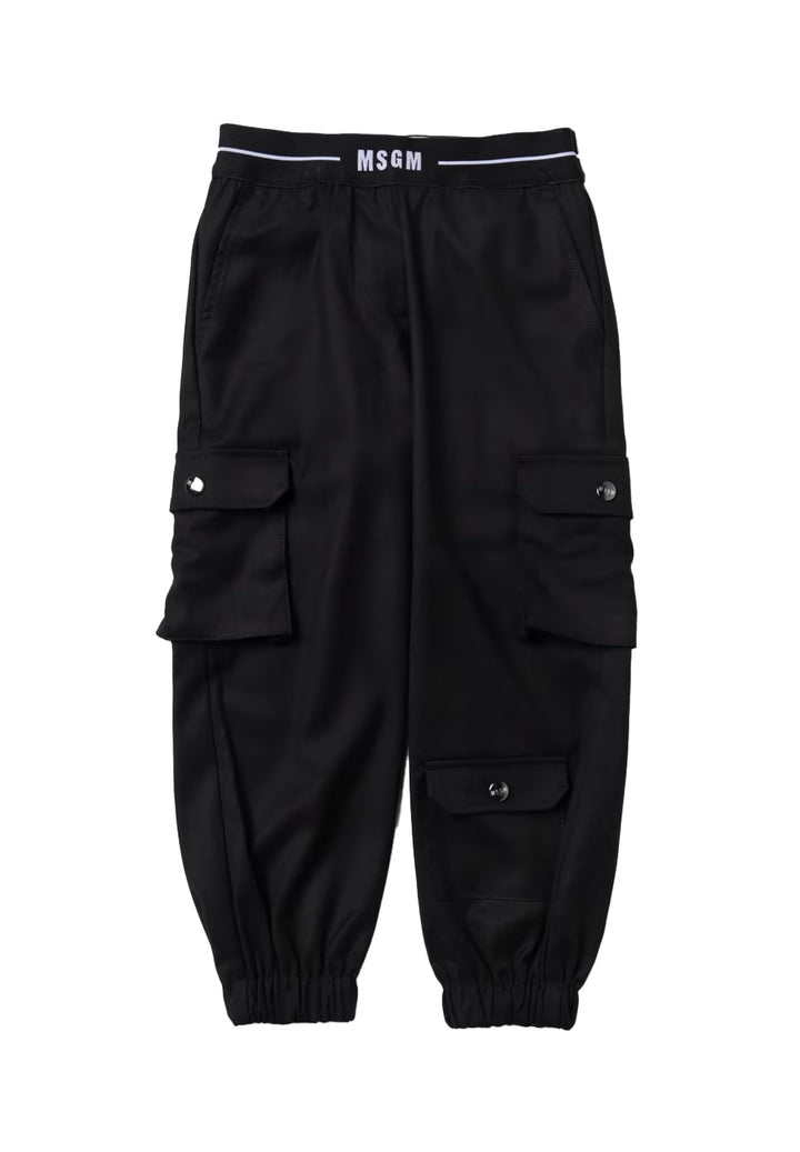 Black cargo pants for girls