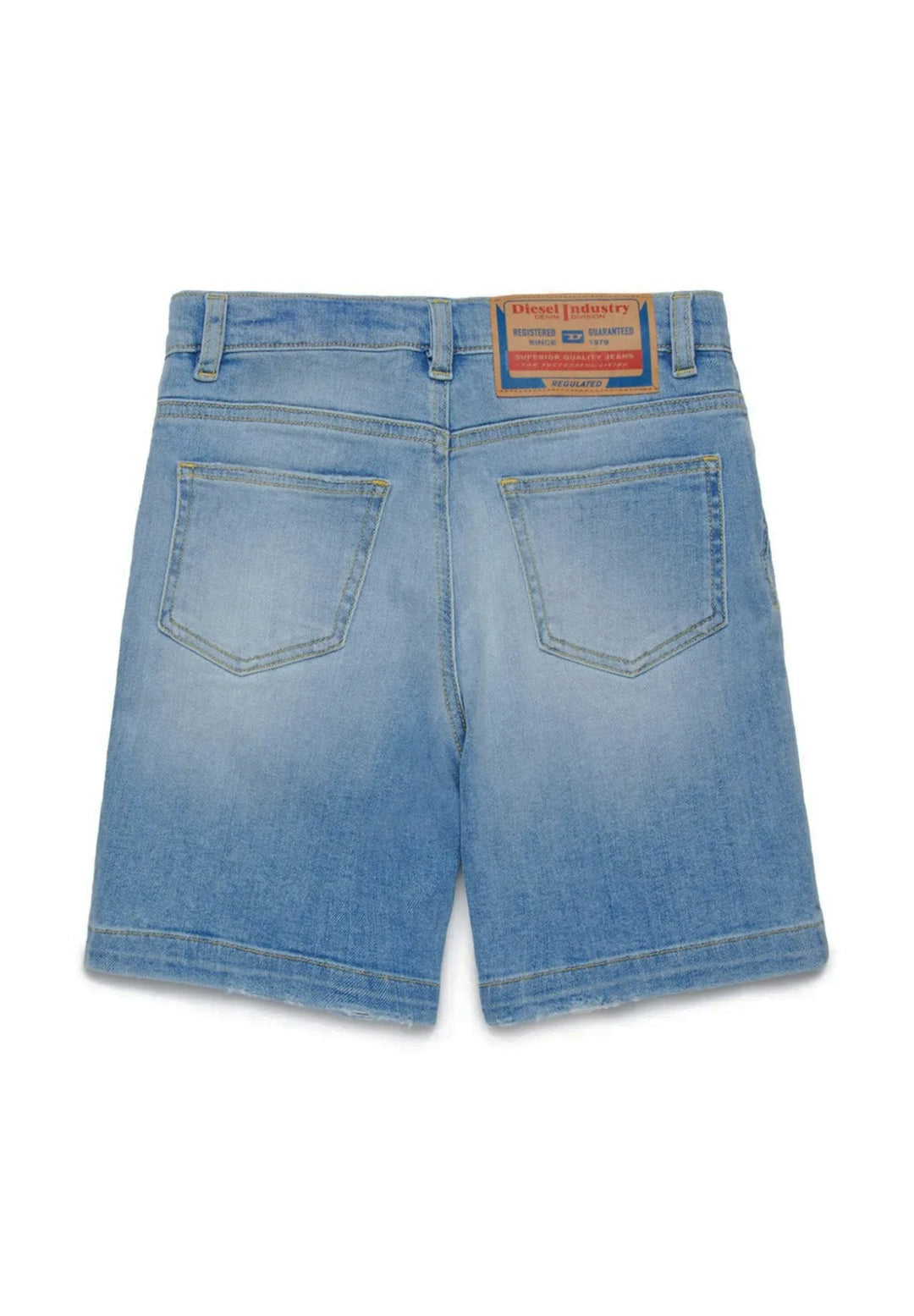 Blue denim Bermuda shorts for boys